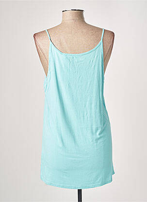 Top stretch fines bretelles bleu CBK femme