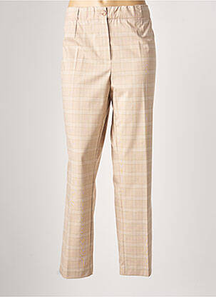 Pantalon chino tissage popeline taille normale beige DIANE LAURY femme