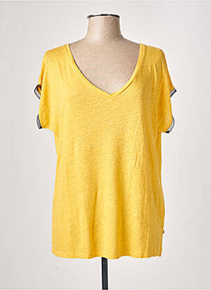 T-shirt jaune I.CODE (By IKKS) pour femme