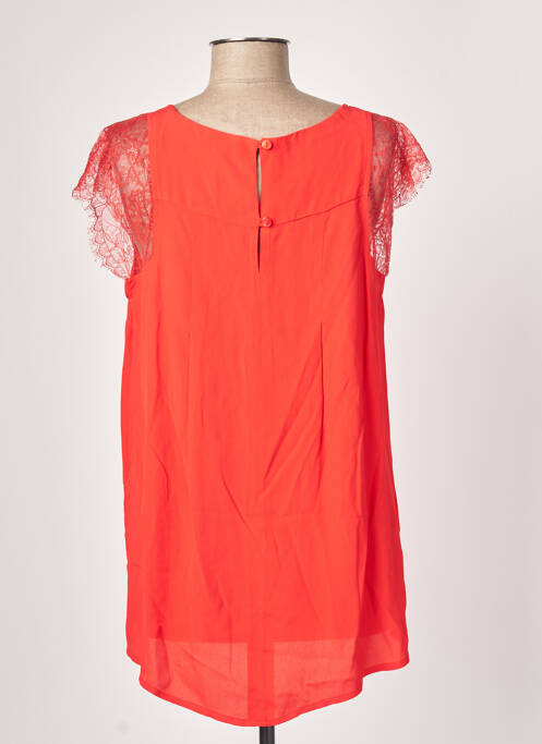 Top coupe fluide manches courtes rouge ALAIN MURATI femme