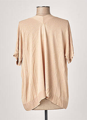 Gilet manches courtes maille fine beige GERRY WEBER femme