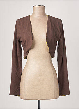 Boléro manches longues marron ELIANE ET LENA femme