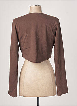 Boléro manches longues marron ELIANE ET LENA femme
