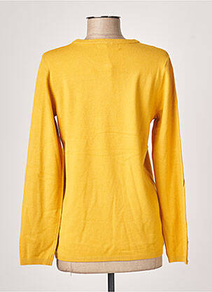 Pull stretch manches longues jaune MD'M femme