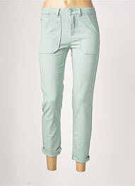 Jeans coupe slim slim taille normale vert C'EST BEAU LA VIE femme