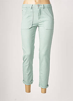 Jeans coupe slim slim taille normale vert C'EST BEAU LA VIE femme