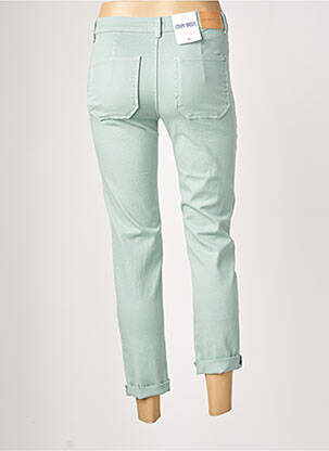 Jeans coupe slim slim taille normale vert C'EST BEAU LA VIE femme