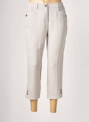 Pantacourt coupe droite taille normale gris DIANE LAURY femme
