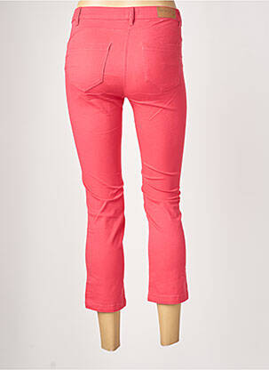 Pantacourt stretch taille normale rouge C'EST BEAU LA VIE femme