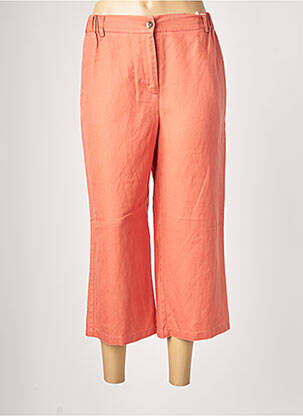 Pantacourt coupe droite taille normale orange C'EST BEAU LA VIE femme