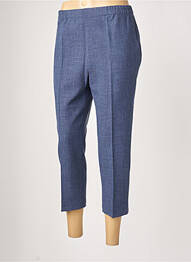 Pantacourt coupe droite taille normale bleu ANNE KELLY femme