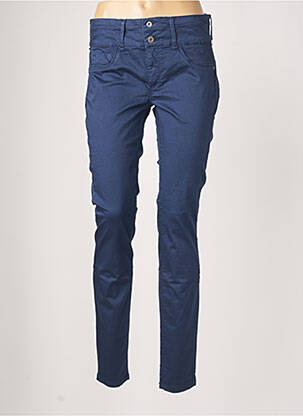 Pantalon slim broderie rivets taille normale bleu TIFFOSI femme