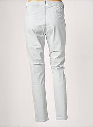 Pantalon chino fermeture zippée sous rabat boutonné taille normale bleu LA FIANCEE DU MEKONG femme