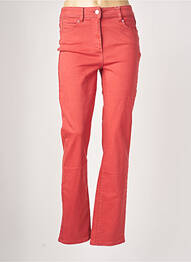 Pantalon droit stretch taille normale rouge DIANE LAURY femme