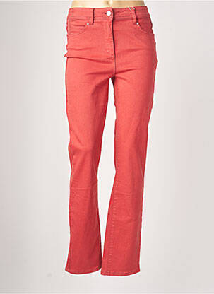 Pantalon droit stretch taille normale rouge DIANE LAURY femme