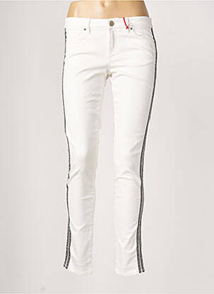 Jeans coupe slim blanc I.CODE (By IKKS) pour femme