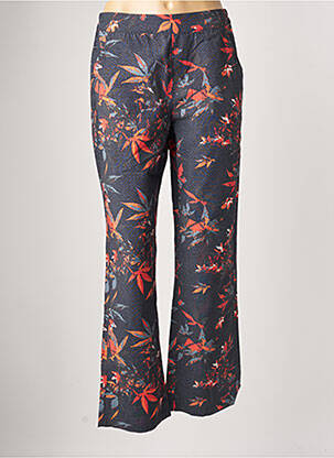 Pantalon droit taille haute taille haute bleu LA FIANCÉE femme