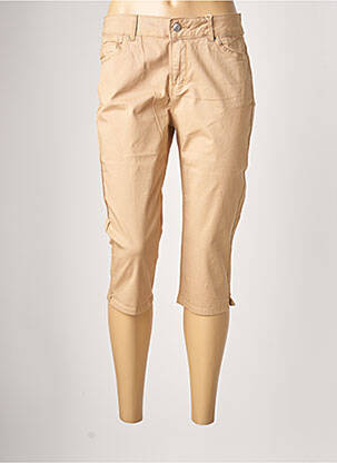 Corsaire tissage popeline taille normale beige C'EST BEAU LA VIE femme