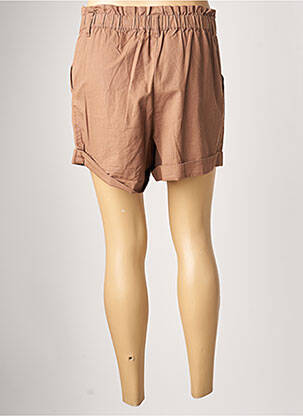 Short coupe droite taille haute marron TIFFOSI femme