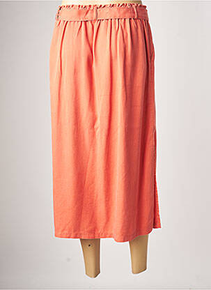 Jupe longue coupe fluide orange C'EST BEAU LA VIE femme
