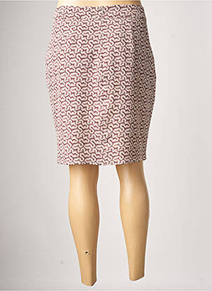 Jupe mi-longue taille normale marron ONE STEP femme