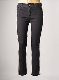 Pantalon slim stretch taille normale noir C'EST BEAU LA VIE femme