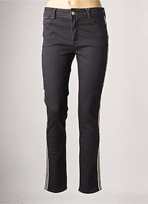 Pantalon slim stretch taille normale noir C'EST BEAU LA VIE femme