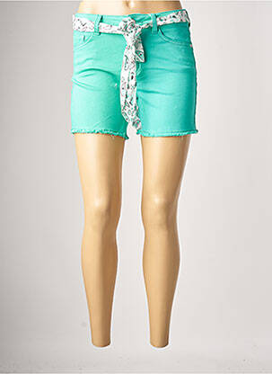 Short fermeture zippée sous rabat boutonné taille normale vert C'EST BEAU LA VIE femme