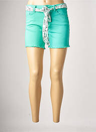 Short fermeture zippée sous rabat boutonné taille normale vert C'EST BEAU LA VIE femme