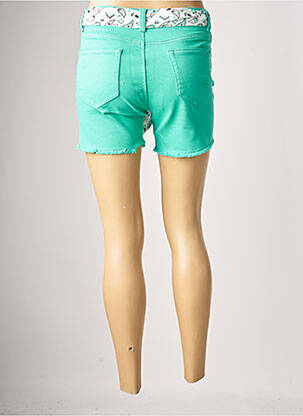 Short fermeture zippée sous rabat boutonné taille normale vert C'EST BEAU LA VIE femme