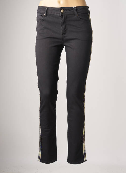 Pantalon slim noir C'EST BEAU LA VIE pour femme