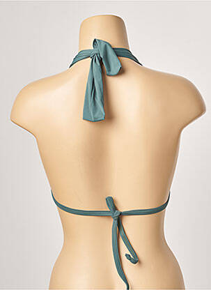 Haut de maillot de bain stretch haut soutien-gorge moulé vert ESCALE À BAHIA femme