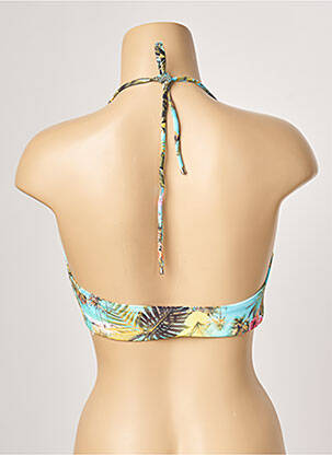 Haut de maillot de bain stretch haut soutien-gorge avec mousse de rembourrage amovible bleu ESCALE À BAHIA femme