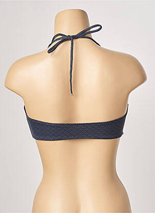 Haut de maillot de bain stretch haut soutien-gorge avec mousse de rembourrage amovible bleu ESCALE À BAHIA femme