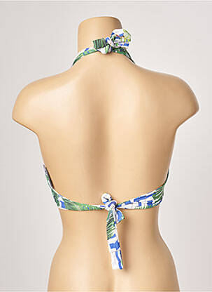 Haut de maillot de bain stretch haut soutien-gorge emboitant vert ESCALE À BAHIA femme
