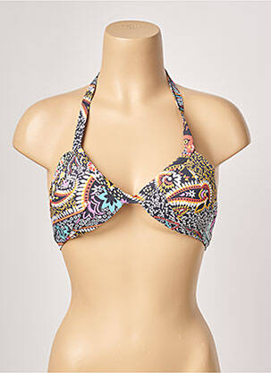 Haut de maillot de bain stretch haut soutien-gorge push-up noir ESCALE À BAHIA femme