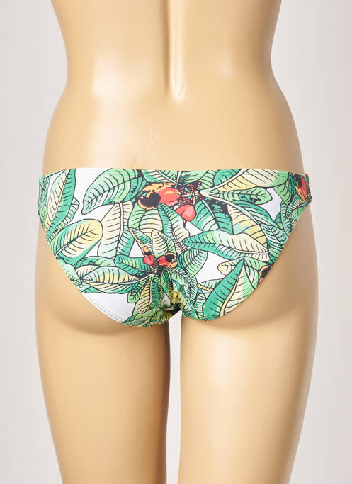 Bas de maillot de bain imprimé tie and dye culotte vert ESCALE À BAHIA femme