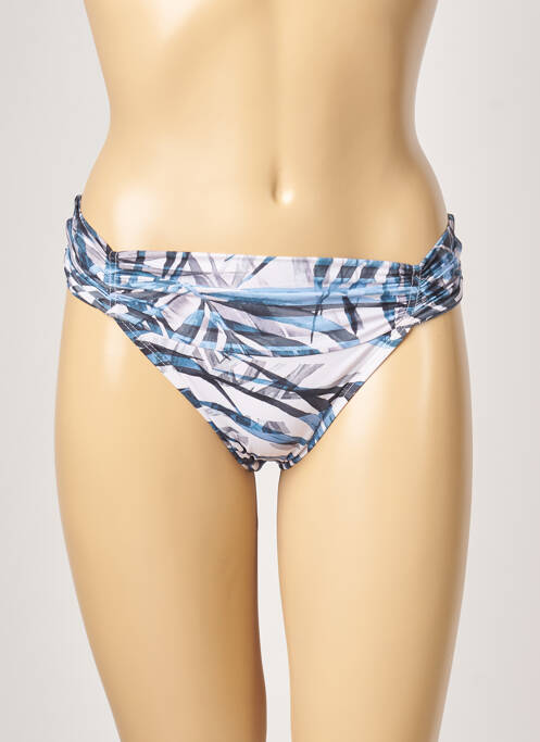 Bas de maillot de bain imprimé tie and dye culotte bleu ESCALE À BAHIA femme
