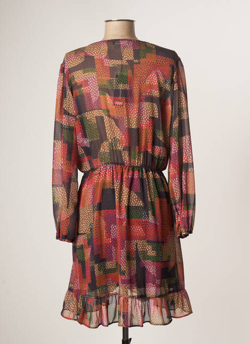 Robe courte marron RUE DES ABBESSES femme