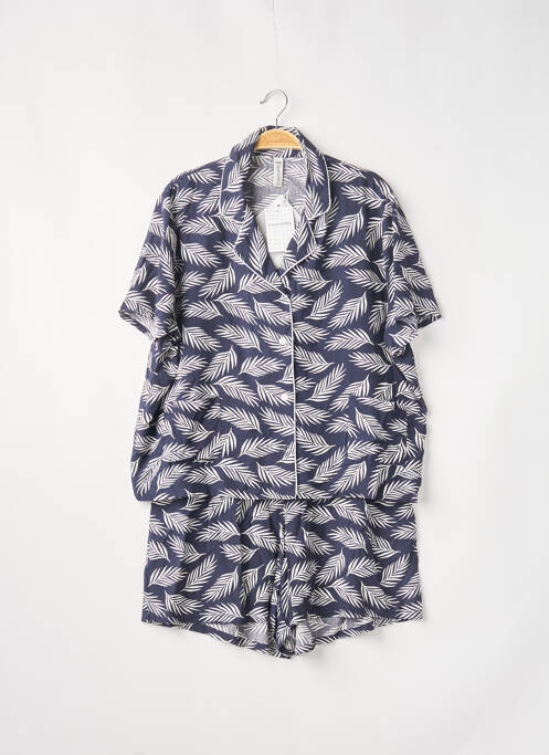 Pyjashort bleu SENORETTA pour femme