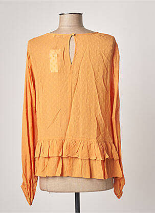Blouse col rond manches longues orange SPARKZ femme