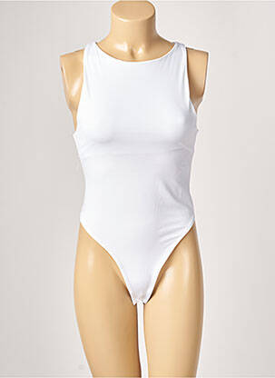 Body col rond sans manche blanc MISS SELFRIDGE femme