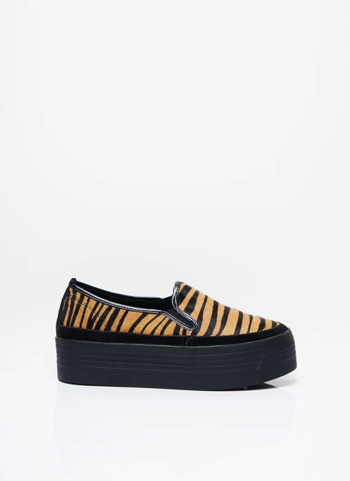 Slip ons talon compensé talon de 4 à 6cm marron DN.SIXTY SEVEN femme