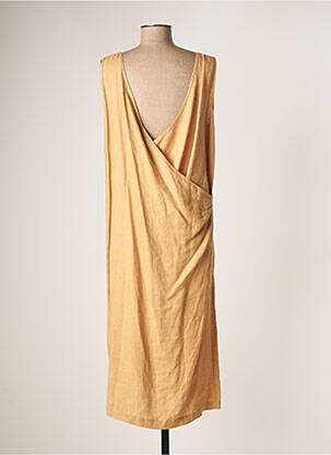 Robe mi-longue sans manche sans manche beige KOKOMARINA femme