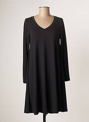 Robe mi-longue noir MALOKA pour femme