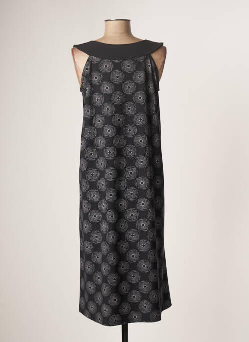 Robe mi-longue noir G!OZE pour femme
