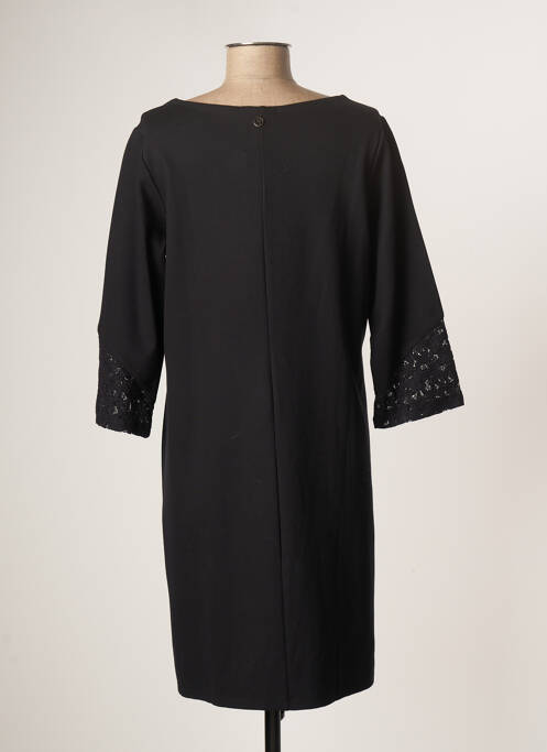 Robe mi-longue noir MALOKA pour femme