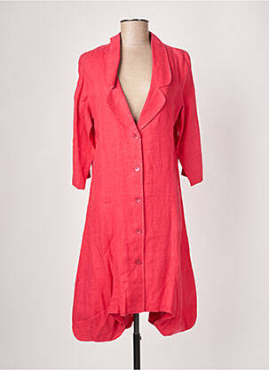 Veste casual col tailleur rose KOKOMARINA femme