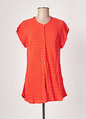 Chemisier manches courtes manches courtes rouge MASAI femme