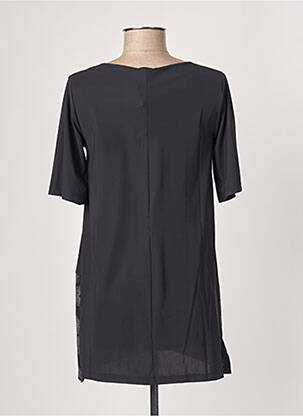 Tunique manches courtes col rond noir G!OZE femme